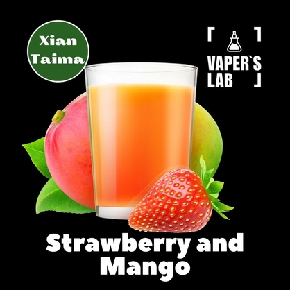 Фото, Відеоогляди на Преміум ароматизатори для електронних сигарет Xi'an Taima "Strawberry and Mango" (Полуниця манго) 