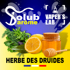 Натуральные ароматизаторы для вейпа  Solub Arome Herbe des druides Травы с лимоном и медом