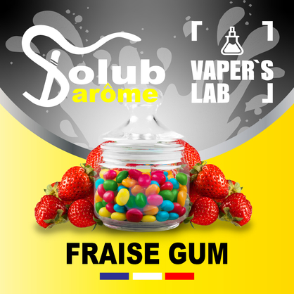 Фото, Відеоогляди на Преміум ароматизатор для електронних сигарет Solub Arome "Fraise Gum" (Полунична жуйка) 