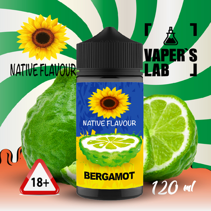 Фото жижа для вейпа купить native flavour bergamot 120 ml