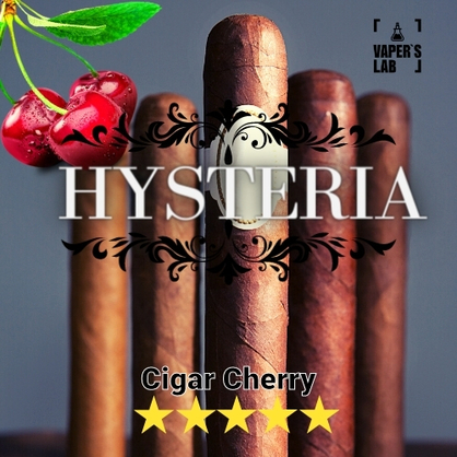 Фото заправки для вейпа hysteria cigar cherry 60 ml