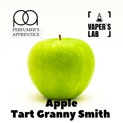 Фото, Видео, ароматизатор для самозамеса TPA "Apple (Tart Granny Smith)" (Зеленое яблоко) 