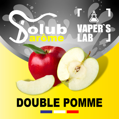Фото, Відеоогляди на Ароматизатор для самозамісу Solub Arome "Double pomme" (Червоне та зелене яблуко) 