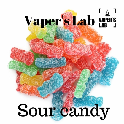 Фото заправка для вейпа без нікотину vapers lab sour candy 120 ml