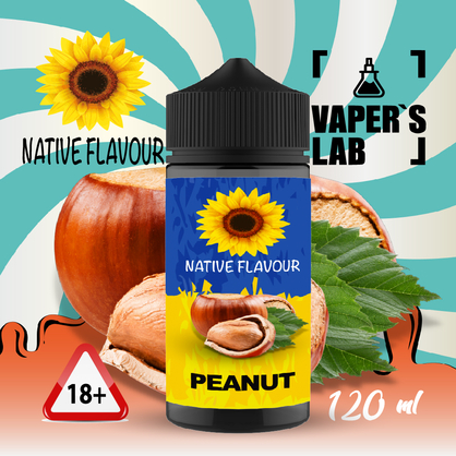 Фото купить заправку для вейпа native flavour hazelnut 120 ml