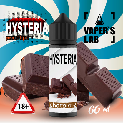 Фото жижа без нікотину hysteria chocolate 30 ml