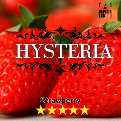 Фото, Відео на заправки для вейпа Hysteria Strawberry 30 ml