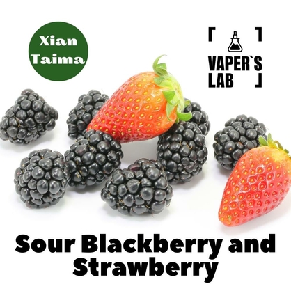 Фото, Відеоогляди на Ароматизатор для вейпа Xi'an Taima "Sour Blackberry and Strawberry" (Кисла ожина та полуниця) 