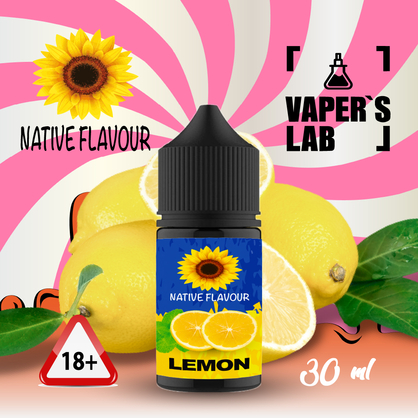 Фото солевая жидкость native flavour lemon 30 ml