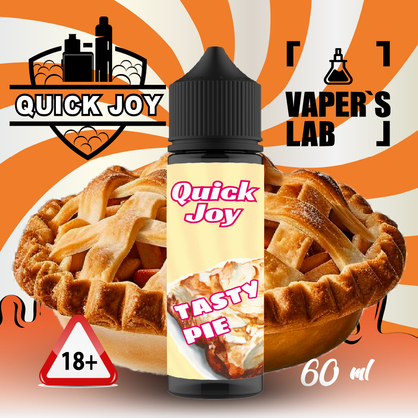 Фото купити рідину для вейпа без нікотину quick joy tasty pie 60ml