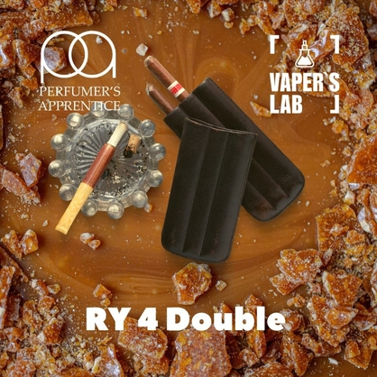 Фото, Відеоогляди на Ароматизатори для рідини вейпів TPA "RY4 Double" (Тютюн з карамеллю) 