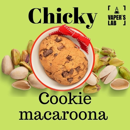 Фото, Видео на жижу на солевом никотине Chicky Salt "Cookie macaroona" 15 ml
