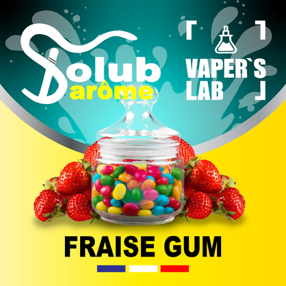 Фото, Відеоогляди на Преміум ароматизатор для електронних сигарет Solub Arome "Fraise Gum" (Полунична жуйка) 