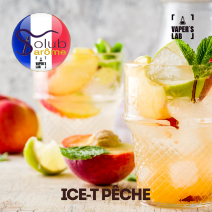 Фото, Видео, Ароматизатор для самозамеса Solub Arome "Ice-T pêche" (Персиковый чай) 