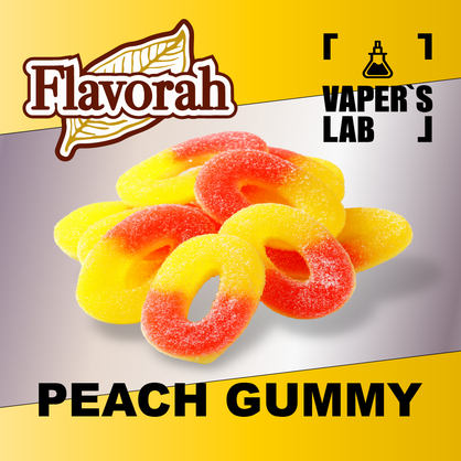 Фото на аромку Flavorah Peach Gummy Персиковые желейки