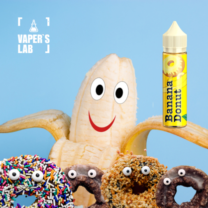 Фото жижка для электронных сигарет без никотина malasian mix banana donut 120 мл