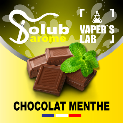 Фото, Відеоогляди на Натуральні ароматизатори для вейпа Solub Arome "Chocolat menthe" (Молочний шоколад із м'ятою) 