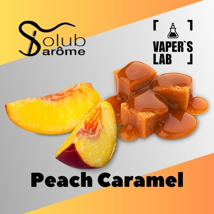 Фото, Видео, Ароматизаторы для жидкости вейпов Solub Arome "Peach Caramel" (Персик с карамелью) 