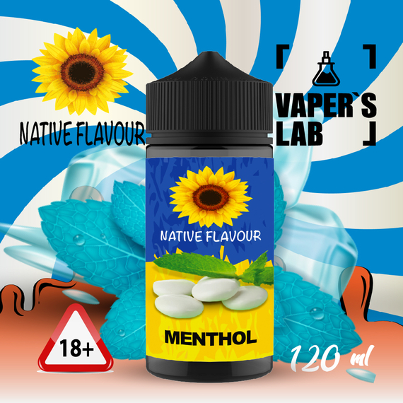 Отзывы  заправка до електронної сигарети native flavour menthol 120 ml