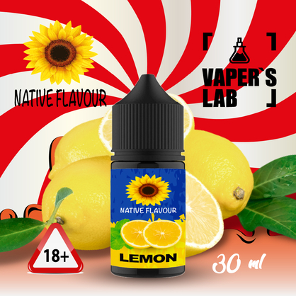 Фото солевая жидкость native flavour lemon 30 ml