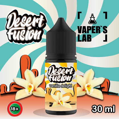 Фото солевая жидкость dessert fusion salt vanilla delight 30 ml