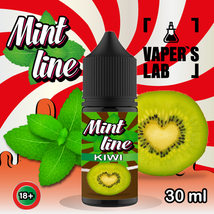 Фото сольова жижа top mint kiwi 30ml