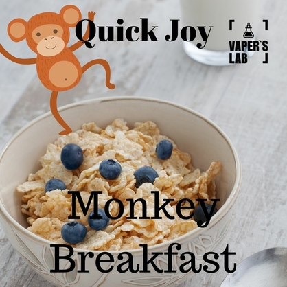 Фото, Видео на жижки Quick Joy Monkey Breakfast 100 ml