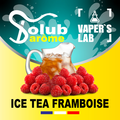 Фото, Відеоогляди на Натуральні ароматизатори для вейпа Solub Arome "Ice-T framboise" (Малиновий чай) 