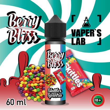 Фото жижі для вейпа berry bliss skittles spectra 60 мл (цукерки скітлс)