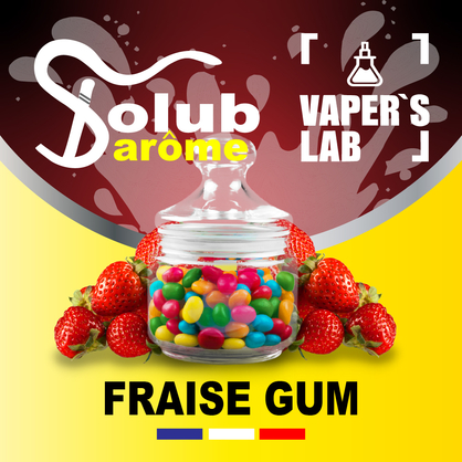 Фото, Відеоогляди на Преміум ароматизатор для електронних сигарет Solub Arome "Fraise Gum" (Полунична жуйка) 