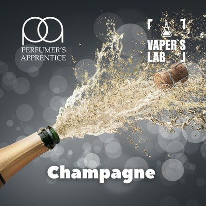 Фото, Видео, Ароматизаторы для солевого никотина   TPA "Champagne" (Шампанское) 