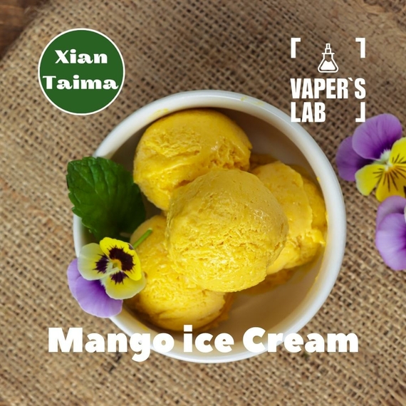 Отзывы на Премиум ароматизатор для электронных сигарет Xi'an Taima "Mango Ice Cream" (Манго мороженое) 