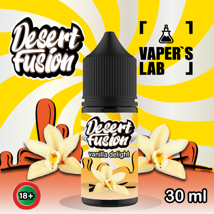 Фото солевая жидкость dessert fusion salt vanilla delight 30 ml