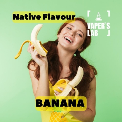 Фото, Відеоогляди на Харчовий ароматизатор для вейпа Native Flavour "Banana" 30мл 