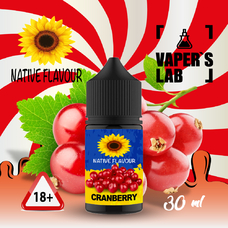 Рідини Salt для POD систем Native Flavour cranberry 30