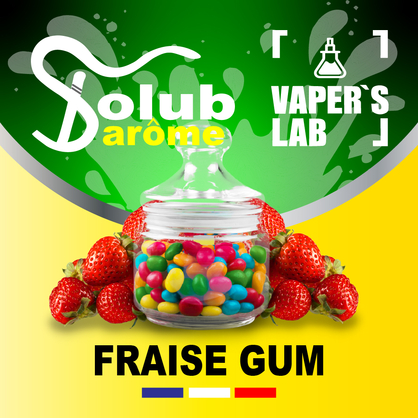 Фото, Видео, Ароматизатор для жижи Solub Arome "Fraise Gum" (Клубничная жвачка) 