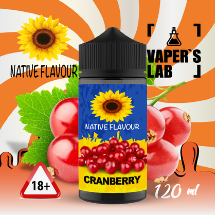 Фото купить жижу для вейпа native flavour cranberry 120 ml