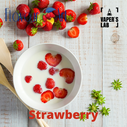 Фото на Аромку для вейпа FlavourArt Strawberry Клубника