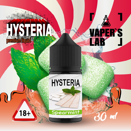 Фото Купити сольову жижу для пода Hysteria Salt Spearmint 30