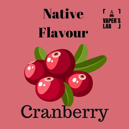 Фото рідина для електронних цигарок купити native flavour cranberry 120 ml
