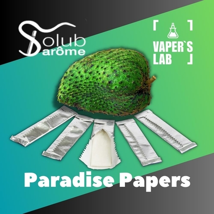 Фото, Відеоогляди на Найкращі ароматизатори для вейпа Solub Arome "Paradise papers" (Жуйка з гуанабаною) 
