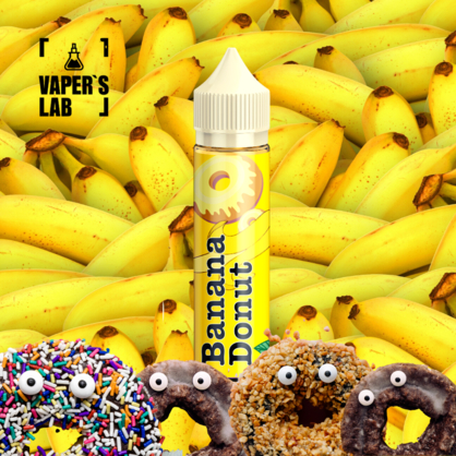 Фото жижка для электронных сигарет без никотина malasian mix banana donut 120 мл