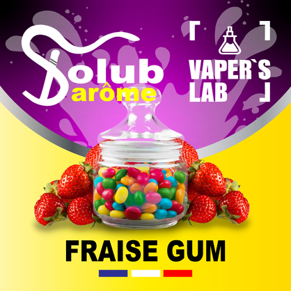 Фото, Відеоогляди на Преміум ароматизатор для електронних сигарет Solub Arome "Fraise Gum" (Полунична жуйка) 