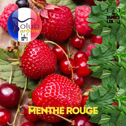 Фото, Відеоогляди на Харчовий ароматизатор для вейпа Solub Arome "Menthe Rouges" (Фрукти з м'ятою) 
