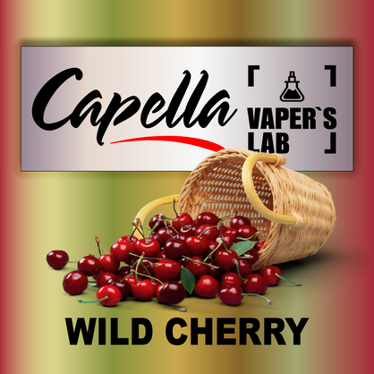 Фото на аромку Capella Wild Cherry with Stevia Дикая Вишня