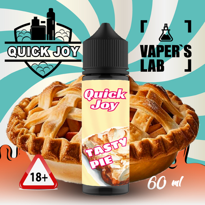 Фото купити рідину для вейпа без нікотину quick joy tasty pie 60ml