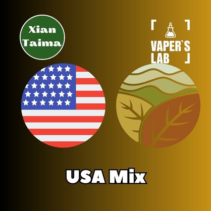 Фото, Видео, Ароматизаторы для вейпа купить украина Xi'an Taima "USA Mix" (Табачный США Микс) 