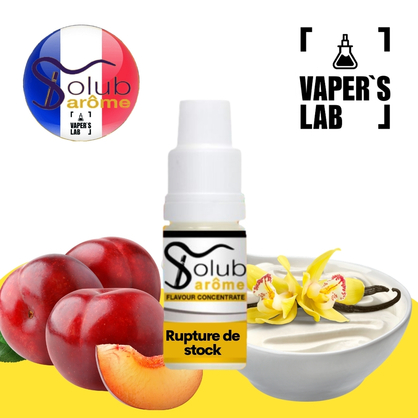 Фото, Відеоогляди на Преміум ароматизатор для електронних сигарет Solub Arome "Rupture de stock" (Слива з ванільним кремом) 