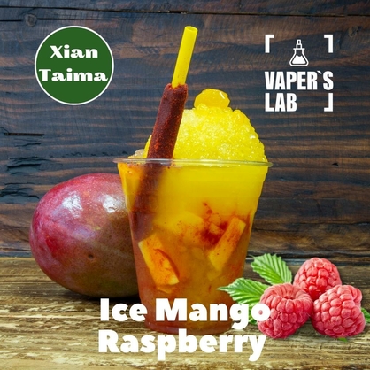 Фото, Видео, Пищевой ароматизатор для вейпа Xi'an Taima "Ice Mango Raspberry" (Холодный манго и малина) 