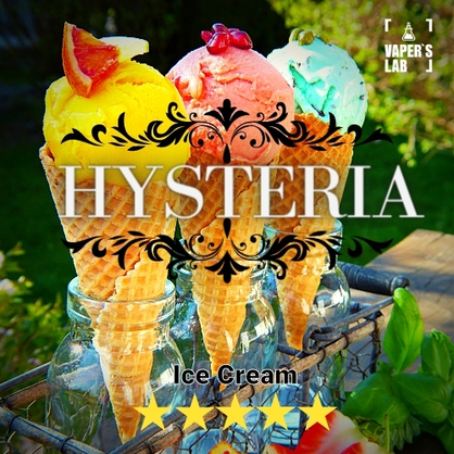 Фото, Видео на Заправки до вейпа Hysteria Ice Cream 30 ml